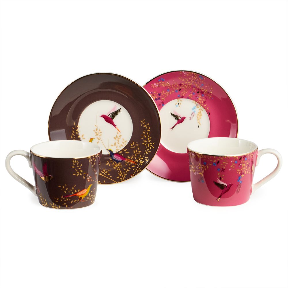 КОФЕЙНЫЙ НАБОР LEFARD "GOLDEN BIRDS" НА 2 ПЕР. 4 ПР. 120 МЛ (КОР=12НАБ.)