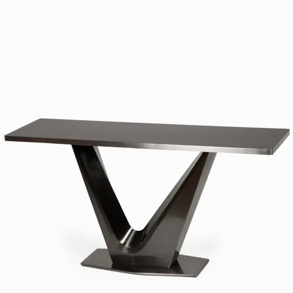 Консоль Optional 150х85 см, черная керамика