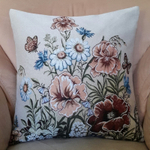 Декоративный гобеленовый чехол для интерьерной подушки Цветочная палитра 47*47