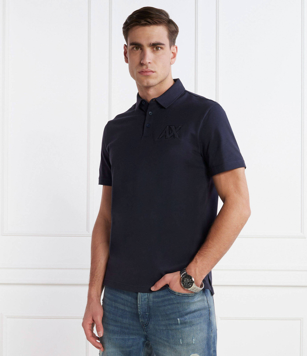 Поло Armani Exchange - темно-синий(3DZFAC ZJ3YZ)