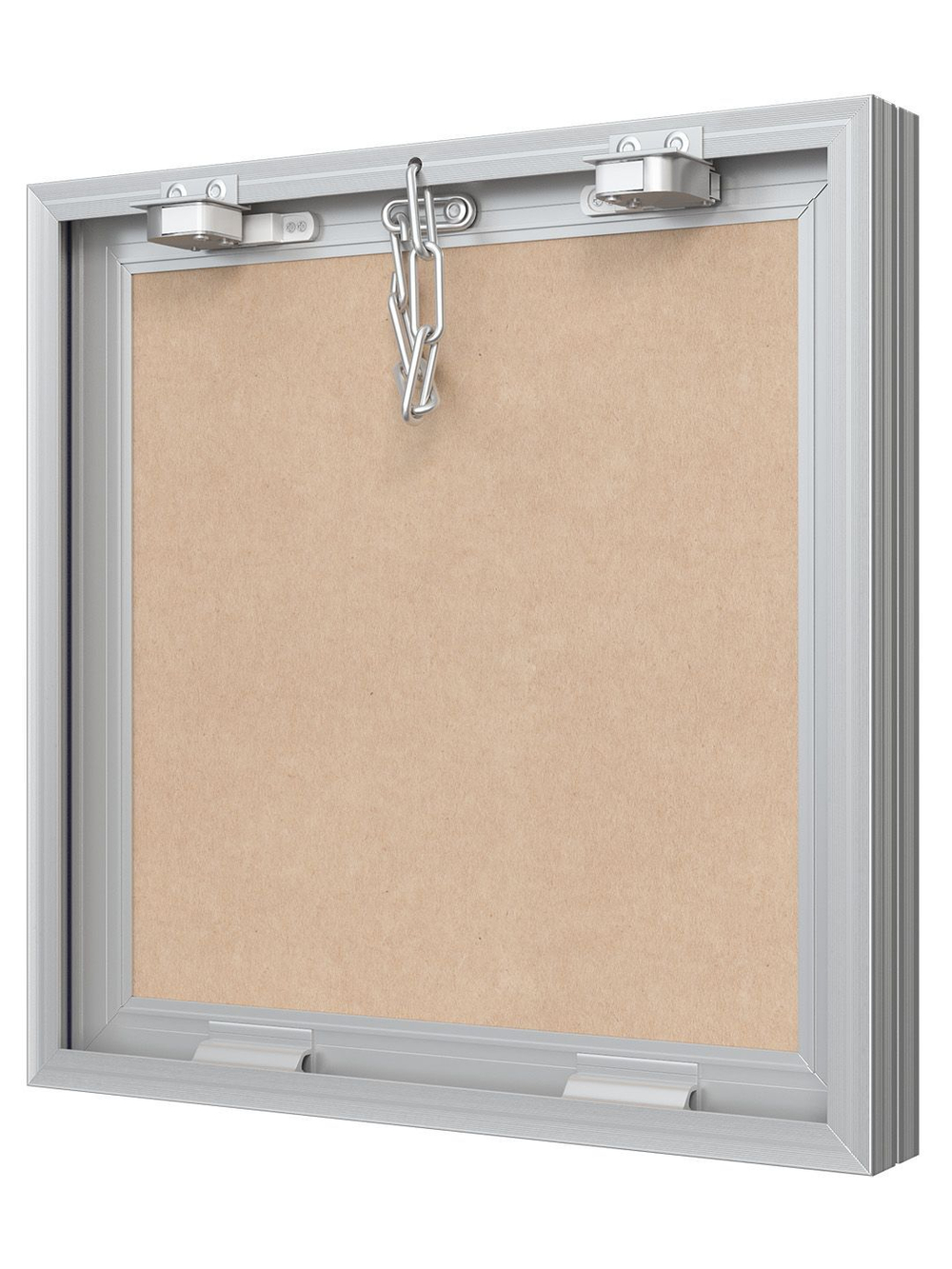 Люк ревизионный D Ceramo Base 300х300 скрыт.монтаж съемный алюминий EVECS