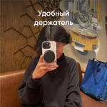 Складная подставка и держатель MOFT O / Крепится к MagSafe / Черный