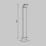 Ландшафтный светодиодный светильник Maytoni Stock O446FL-L7GF3K