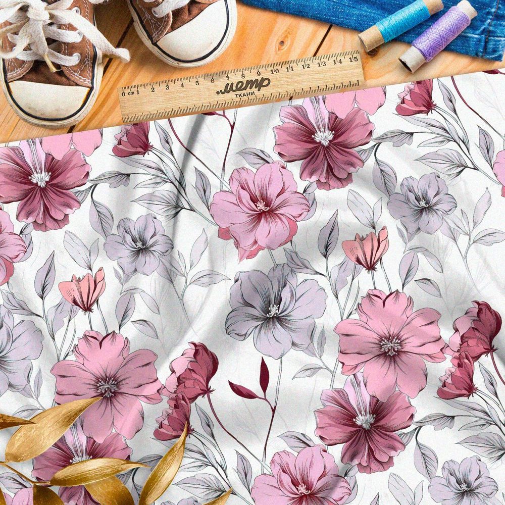 Ткань премиум Оксфорд 600D пастельные сны