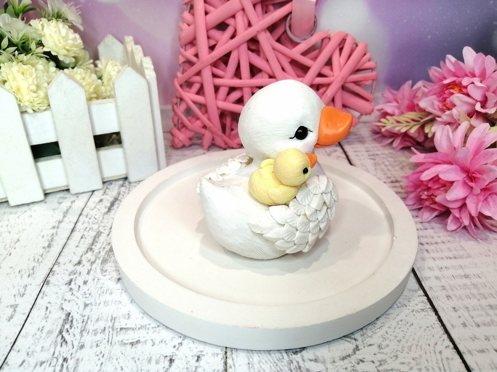 Силиконовая форма Уточка с малышом