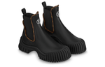 LOUIS VUITTON Ruby Flat Ankle Boots "Black" Women"s