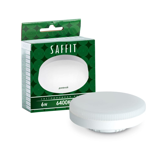 Лампа светодиодная LED SAFFIT SBGX5306 GX53 6W 6400K 230v 74*26мм 510Лм