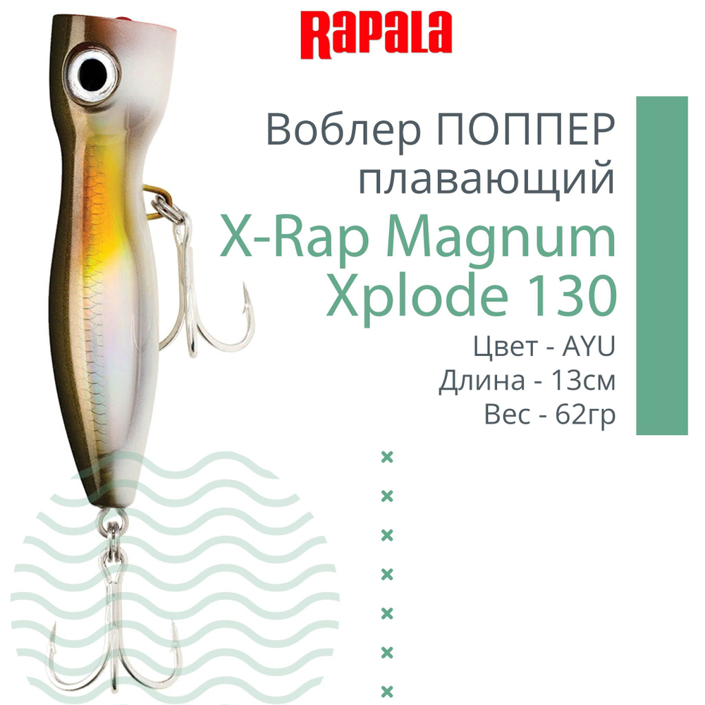 Воблер RAPALA X-Rap Magnum Xplode 130, 13см, 62гр, цвет D
