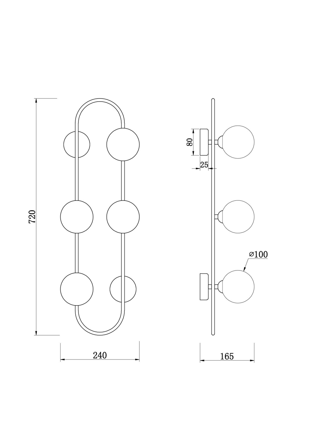 Настенный светильник (бра) Freya FR5233WL-04BS1