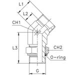 Штуцер FRG45 DS16 BSP1/2" (корпус)