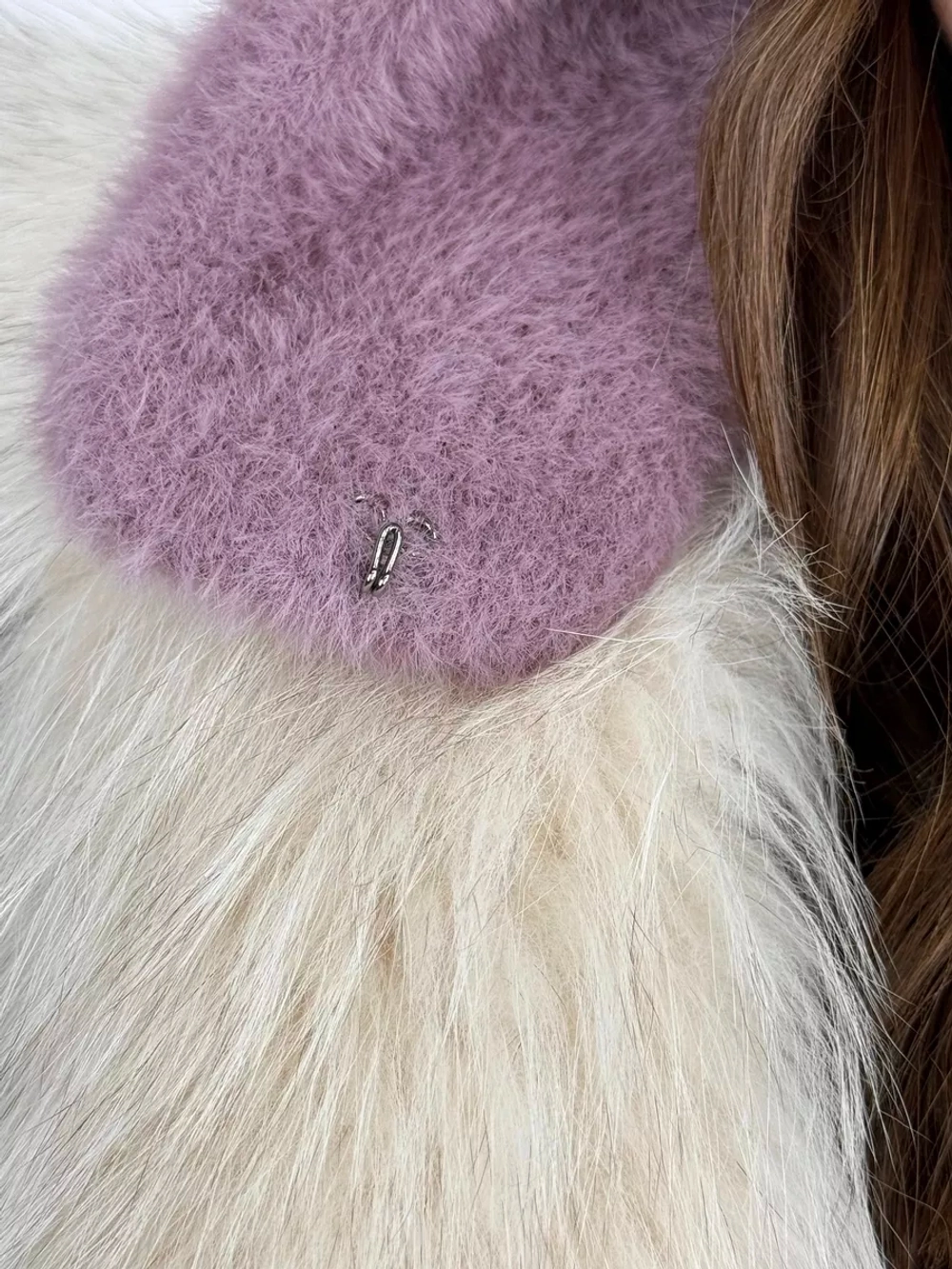 шапка зимняя ушанка из мягкого экомеха меховая