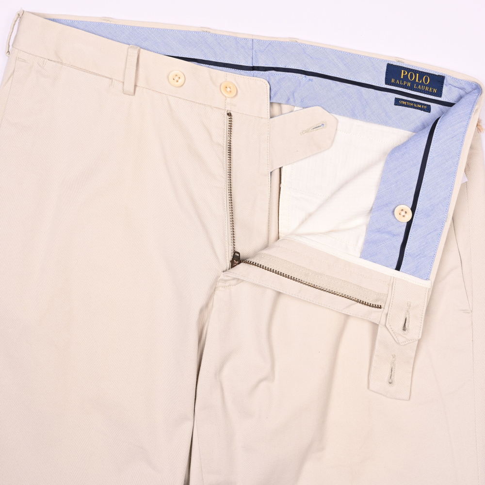 Брюки чинос от Polo Ralph Lauren молочного цвета, M (32x32)