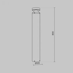 Наземный низкий светильник Maytoni Olten O591FL-L12GF3K1
