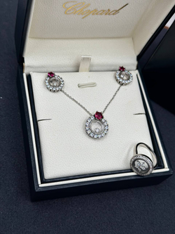 Набор Chopard (кулон + серьги)