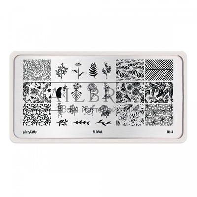 Пластина для стемпинга Go Stamp 14 Floral