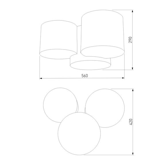 Потолочный светильник TK Lighting 4183 Mona Colour