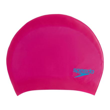 Шапочка для плав. дет. SPEEDO Long Hair Pace Cap Jr, 8-12809F953, ФУКСИЯ, силикон
