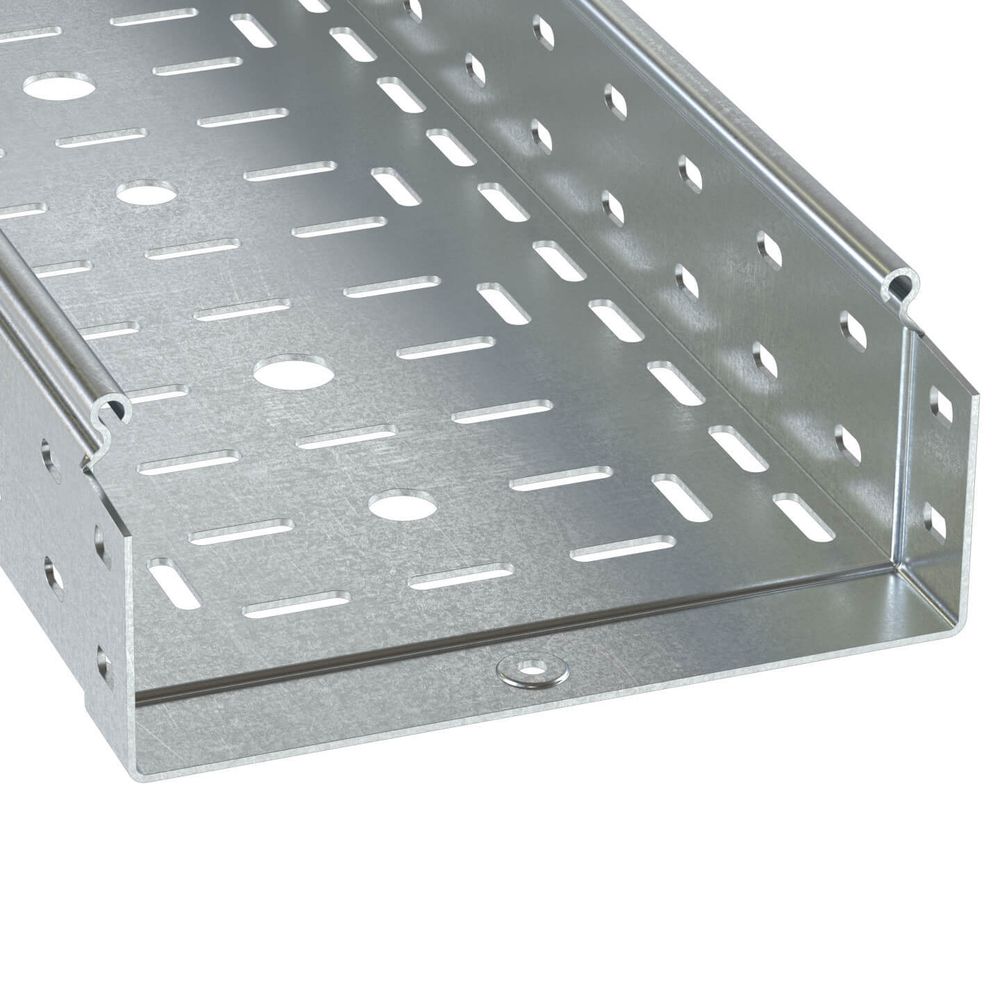 Лоток перфорир. 400х80 L3000, толщ. 1 мм