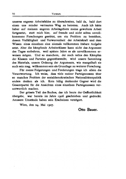Die Nationalitätenfrage Und Die Sozialdemokratie | O. Bauer