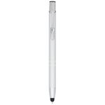 Шариковая кнопочная ручка-стилус Moneta из анодированного алюминия