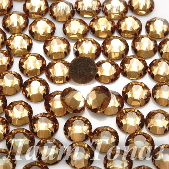 Стразы Solvo холодной фиксации, Лайт Колорадо Топаз