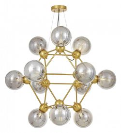 Подвесная люстра LUMINA DECO Zodiak LDP 160N-12 MD+GY