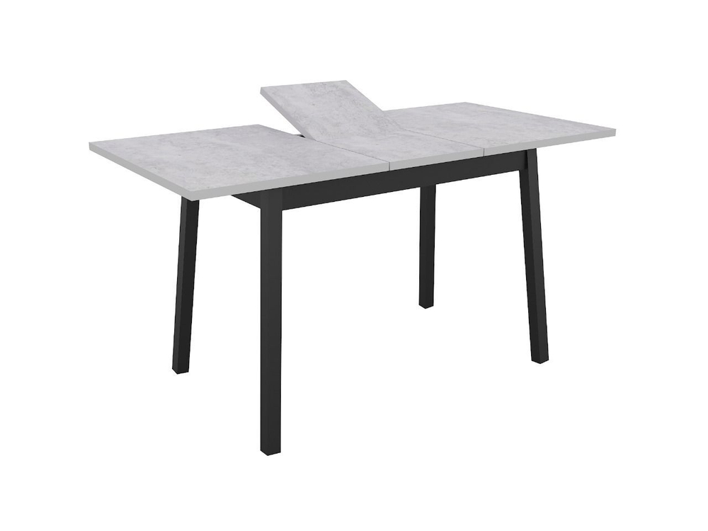 Стол кухонный обеденный раздвижной Белый/Цемент Светлый, Венеция, 110х70х75 см