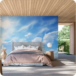 Фотообои 3D Небо Облака для гостиной, в спальню, на кухню 400х270