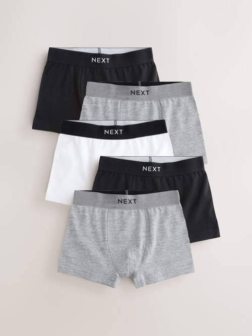 Трусы для мальчика Next E98-843, 5 шт., Черный, Серый, Белый