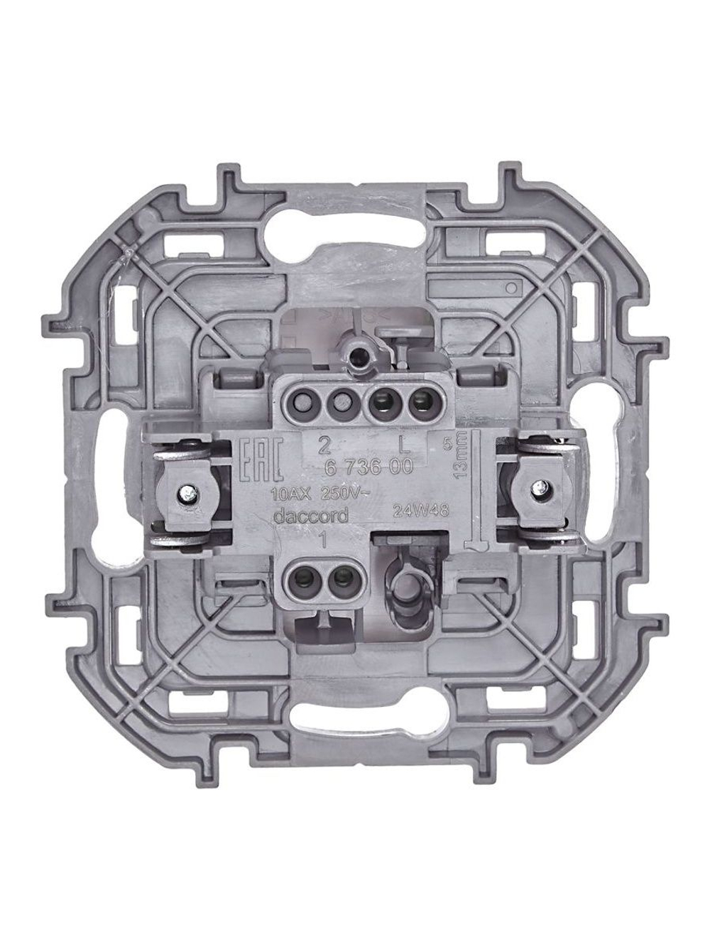 Выключатель 1-кл. Inspiria 10А IP20 250В 10AX механизм бел. IEK 673600