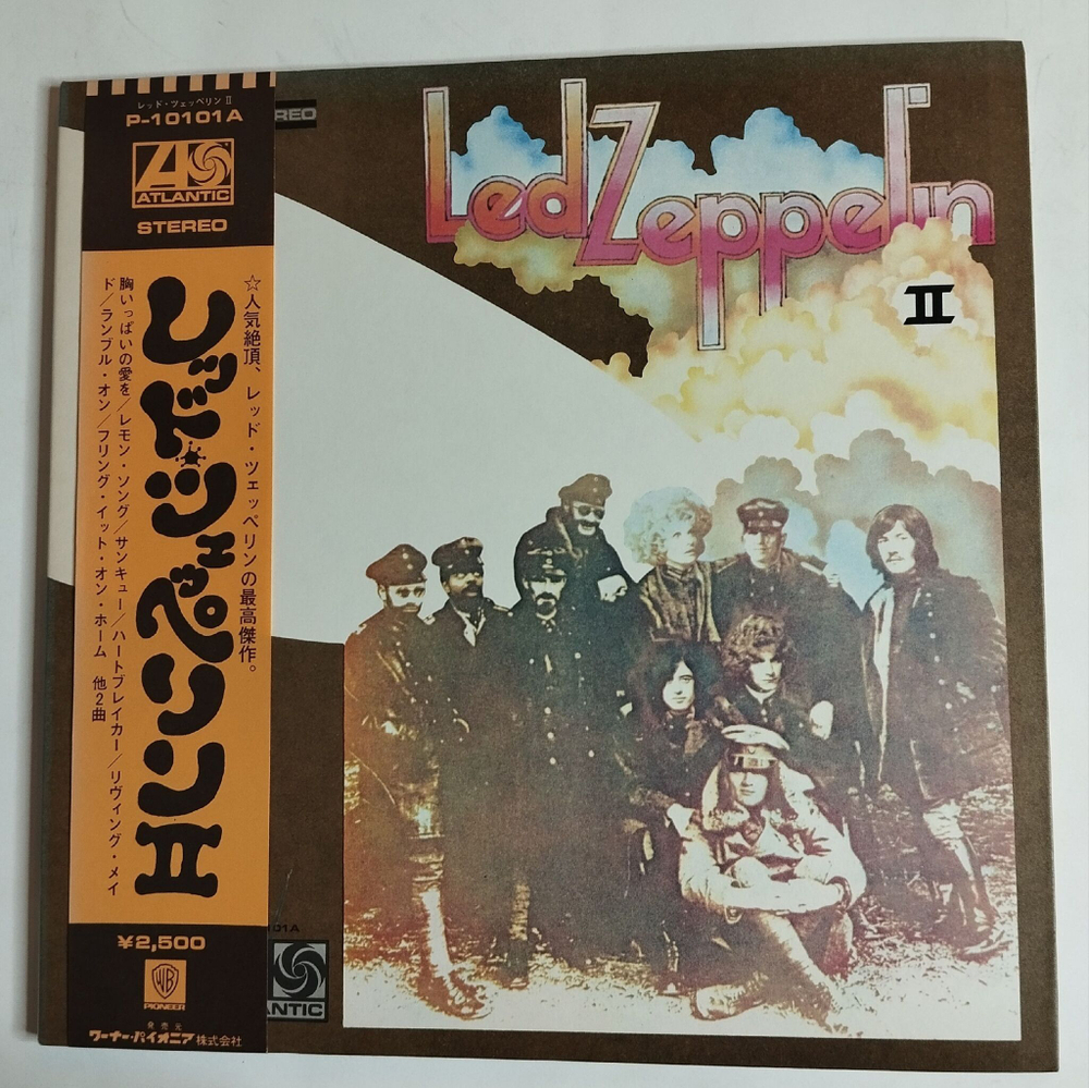 Винтажная виниловая пластинка LP Led Zeppelin II (Japan 1976) (Obi, Poster)