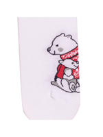 Носки медицинские женские Babushka, "Медведи", белый, 36-40