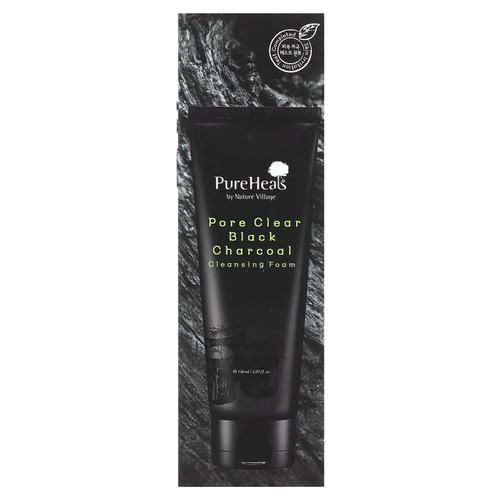 PureHeals, Pore Clear Black Charcoal, очищающая пенка, 150 мл (5,07 жидк. унц.)