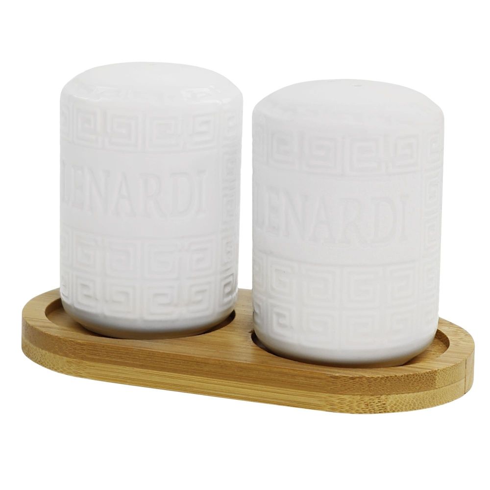 Lenardi 140-124 Набор солонок на подставке BAMBOO в под.уп.(х60)Фарфор