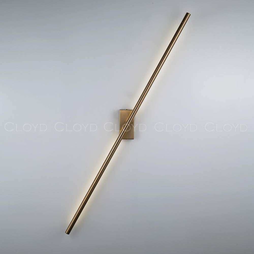 Бра Cloyd LINEAS W1 / выс. 100 см- 4000K - латунь (арт.20117)
