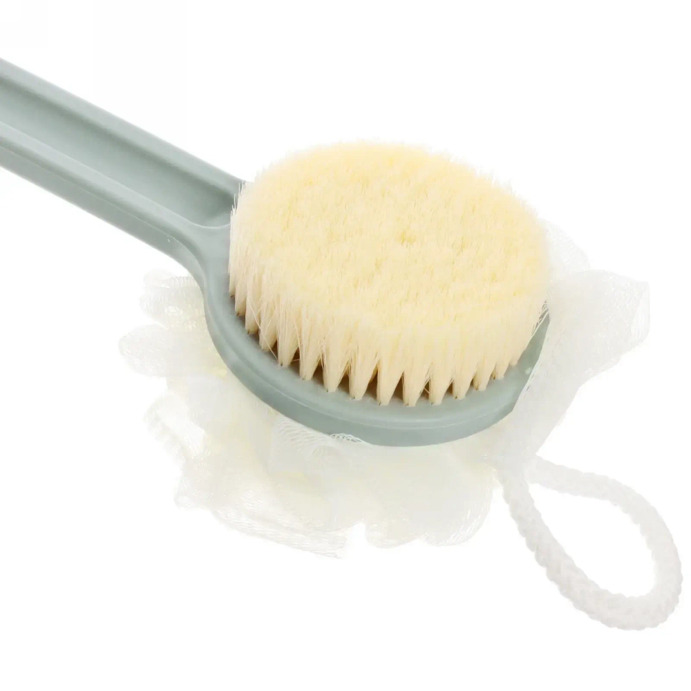 Мочалка массажная «Франко» на пластиковой ручке, размер мочалки 36*11см