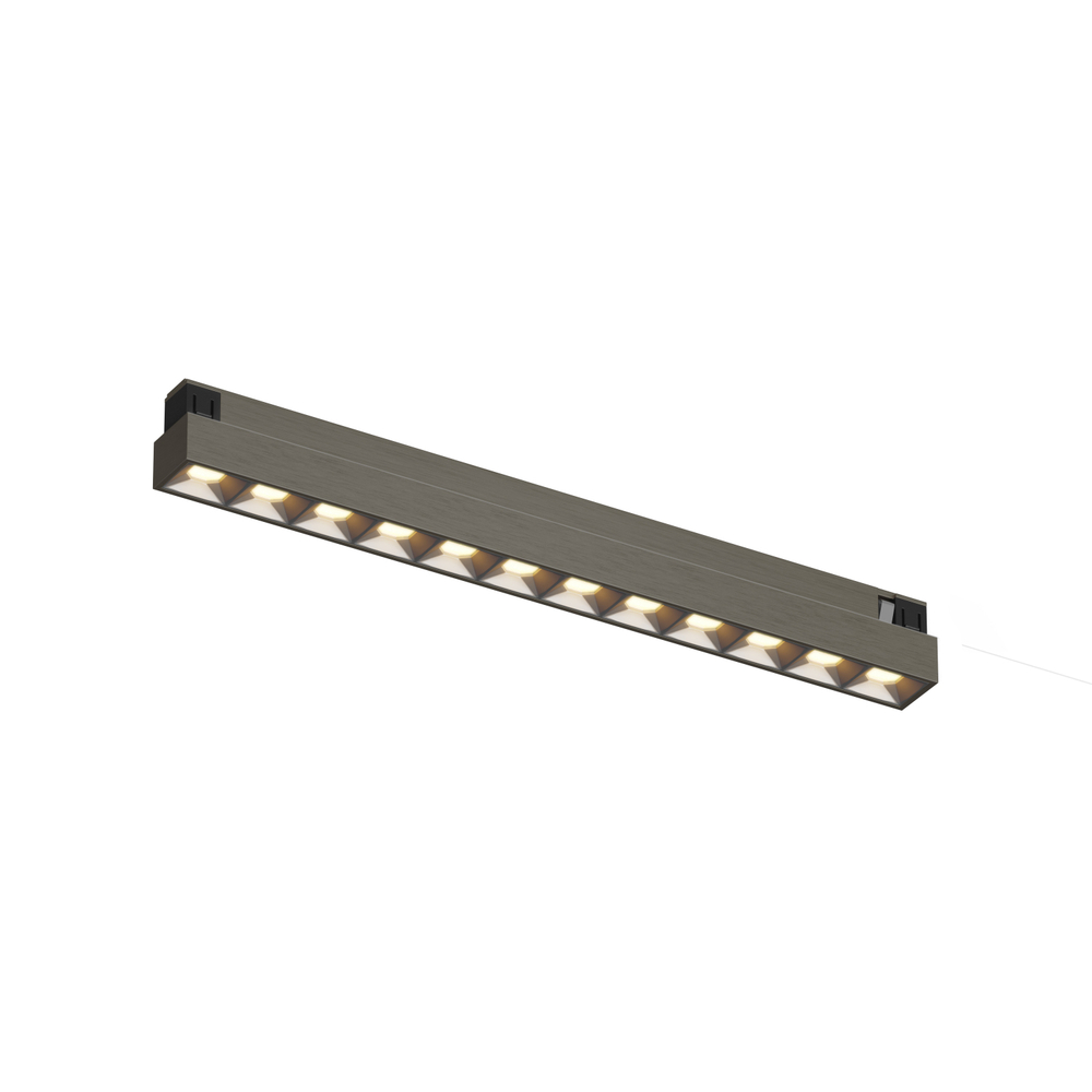 DK5771-DN Светильник для трека SHINE GRILL со светодиодом, L231*W19*H27, 48V DC, 10W, RA?90, 3000K, IP20, темный никель, алюминий