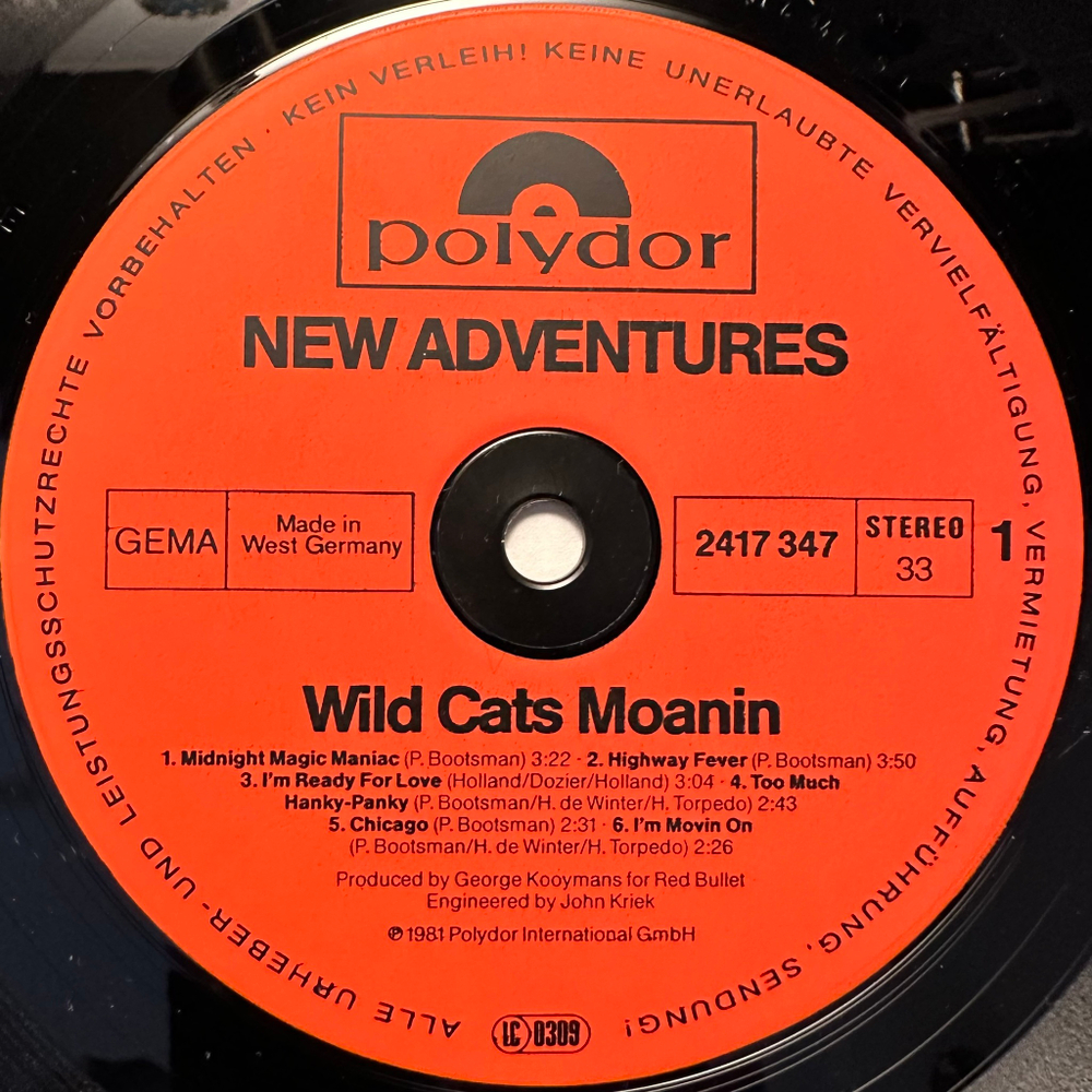 New Adventures - Wild Cats Moanin (Германия 1981г.)