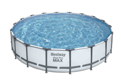 Каркасный бассейн Bestway 549х122 см + фильтр-насос 5678 л/ч, тент, лестница (56462 BW)