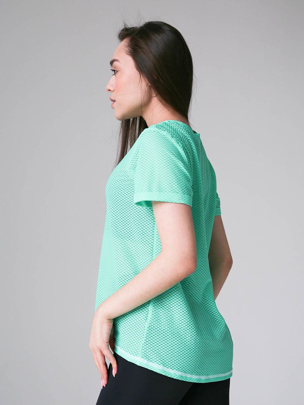 Футболка сетка мятный T-shirt mesh mint