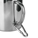 Термокружка 350ML с пл. крышкой+карабин (T.TK-038-350)