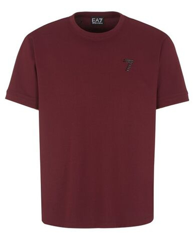 Мужская теннисная футболка EA7 Man Jersey T-Shirt - windsor wine
