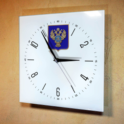 Настенные часы "Эмблема герб Казначейство 04" Декор для дома, подарок