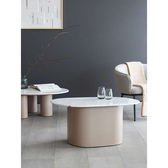 Столик журнальный Mojo, 92х43 см, бежевый мрамор