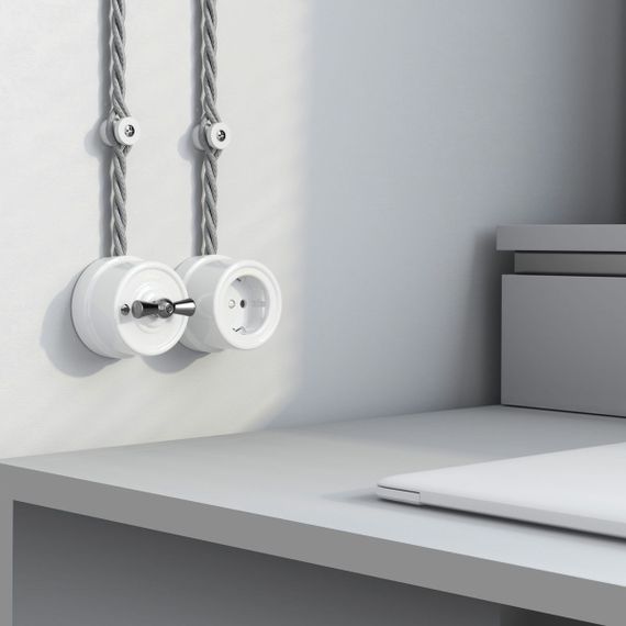 Изолятор Werkel Vintage белый матовый (100шт) W6433401 4690389202827