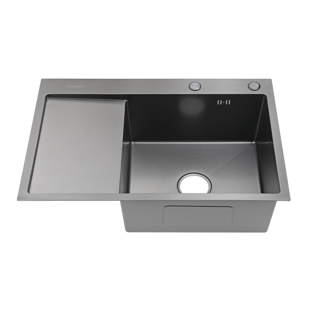 Мойка для кухни Fmark FSC7550Q-R (Размер 75CM*50CM левое крыло) графит