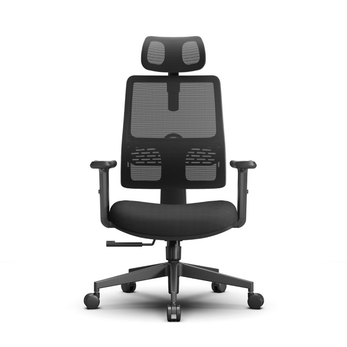 Эргономичное компьютерное кресло FoxGear NETZ One, DGBK, чёрный (FG-NETZ-ONE-DGBK)