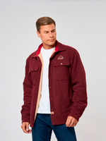 Рубашка вельвет Alaskan с меховой подкладкой, бордо L