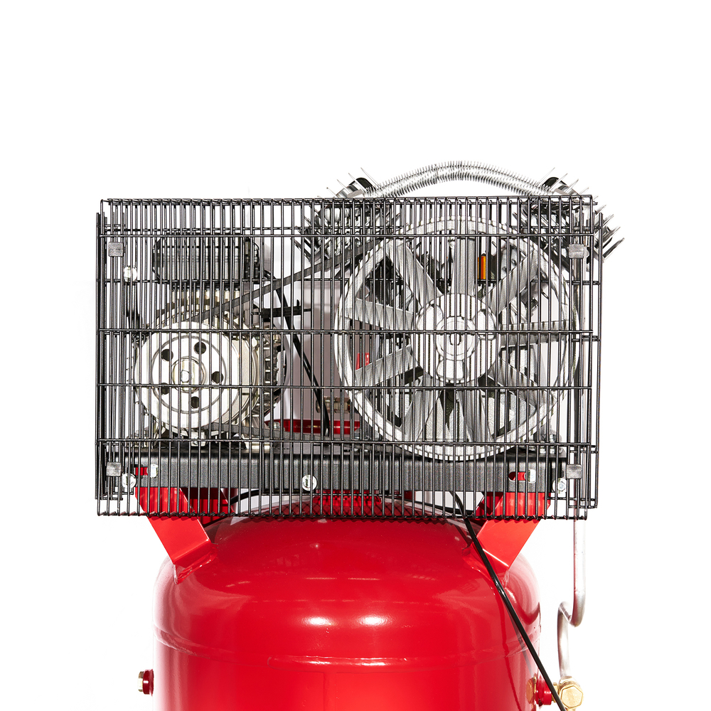 Компрессор ROSSVIK СБ4/С-100.LB30АВ, 420 л/мин, 10 бар, вертикальный 100 л, 220 В/2,2 кВт, красный