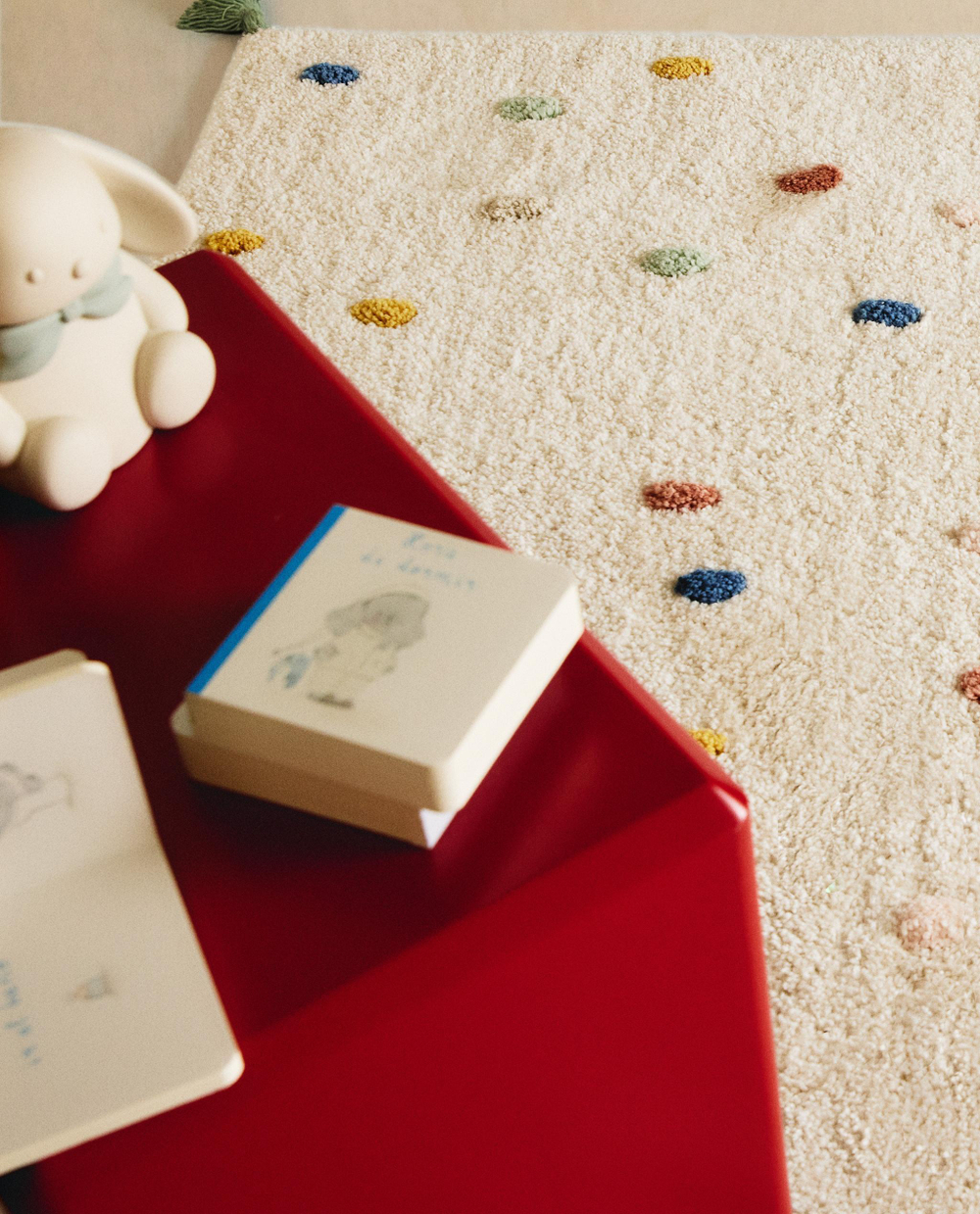 Ковёр Zara Home, хлопок, белый, 7600/029